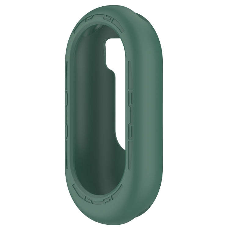 For Xiaomi Mi Band 8 Pure Color Silicone Watch Protective Case(Dark Green)