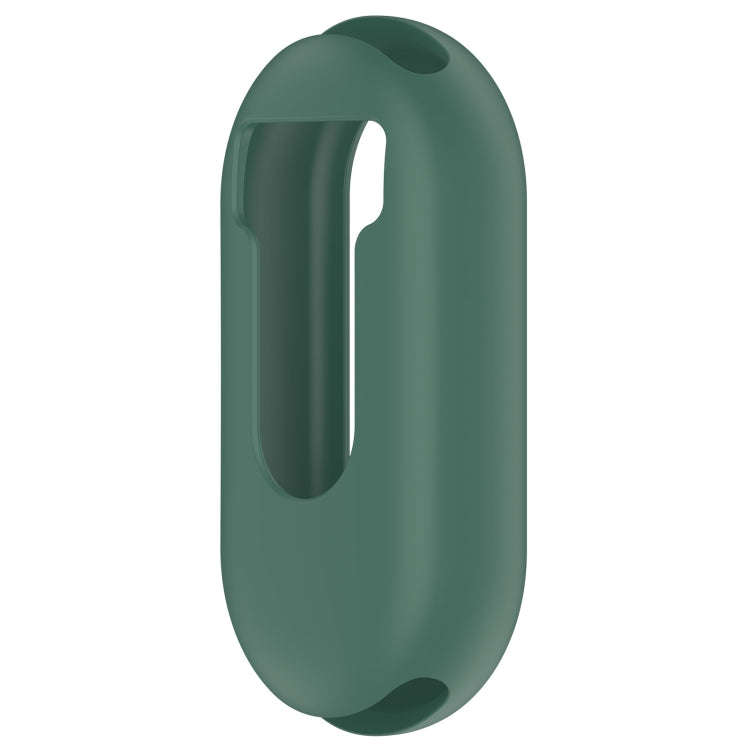 For Xiaomi Mi Band 8 Pure Color Silicone Watch Protective Case(Dark Green)