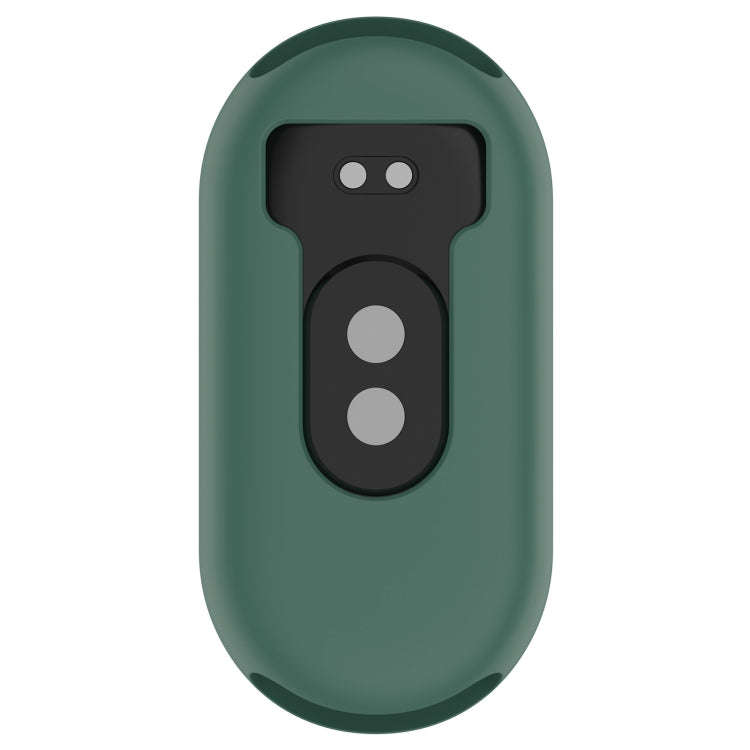 For Xiaomi Mi Band 8 Pure Color Silicone Watch Protective Case(Dark Green)