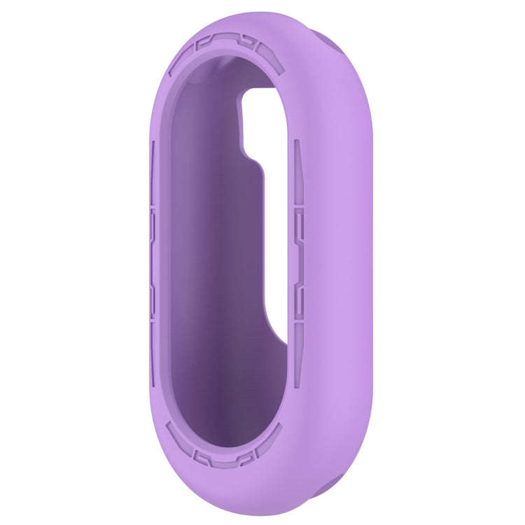 For Xiaomi Mi Band 8 Pure Color Silicone Watch Protective Case(Purple)