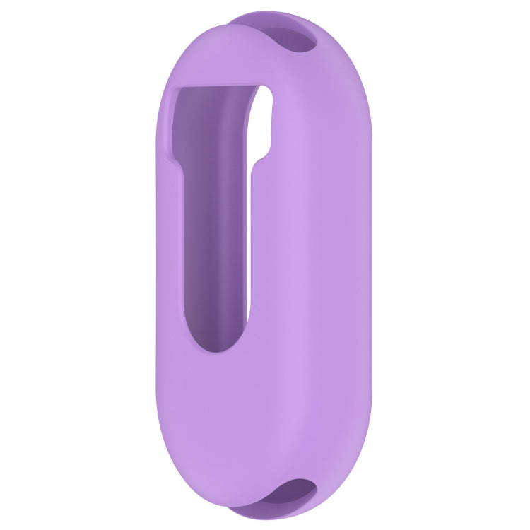 For Xiaomi Mi Band 8 Pure Color Silicone Watch Protective Case(Purple)