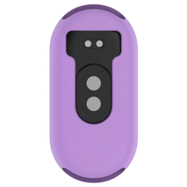 For Xiaomi Mi Band 8 Pure Color Silicone Watch Protective Case(Purple)