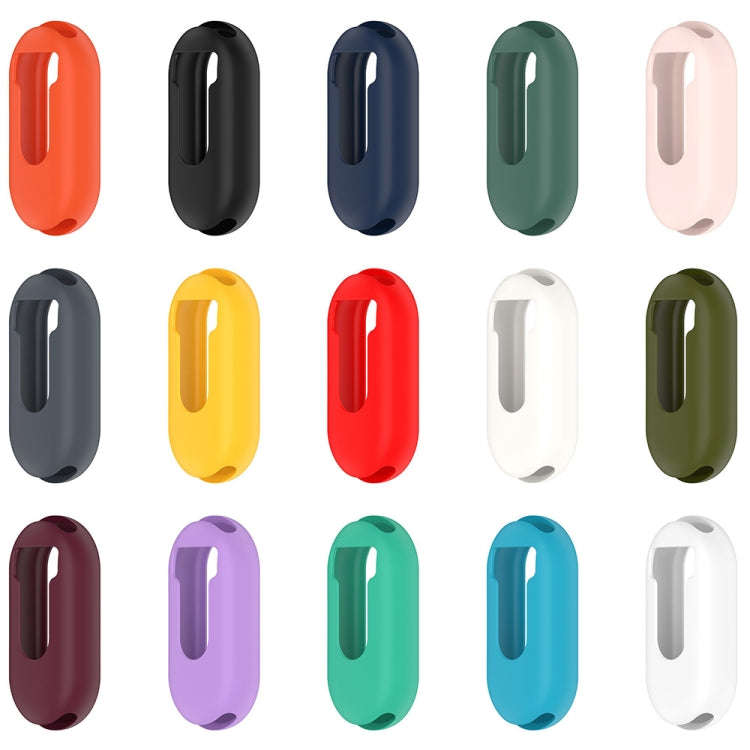 For Xiaomi Mi Band 8 Pure Color Silicone Watch Protective Case(Army Green)