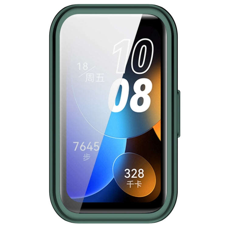 For Huawei Band 10 / 9 / 8 Full Coverage TPU Electroplating Watch Protective Case(Green)