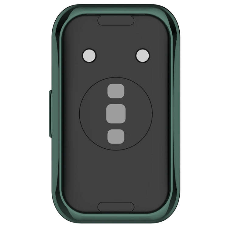For Huawei Band 10 / 9 / 8 Full Coverage TPU Electroplating Watch Protective Case(Green)