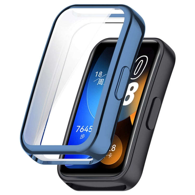 For Huawei Band 10 / 9 / 8 Full Coverage TPU Electroplating Watch Protective Case(Blue)