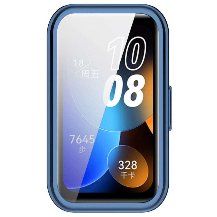 For Huawei Band 10 / 9 / 8 Full Coverage TPU Electroplating Watch Protective Case(Blue)