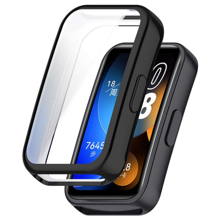 For Huawei Band 10 / 9 / 8 Full Coverage TPU Electroplating Watch Protective Case(Black)