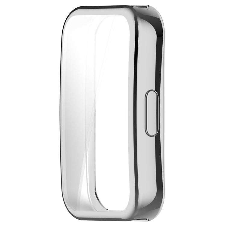 For Huawei Band 10 / 9 / 8 Full Coverage TPU Electroplating Watch Protective Case(Silver)