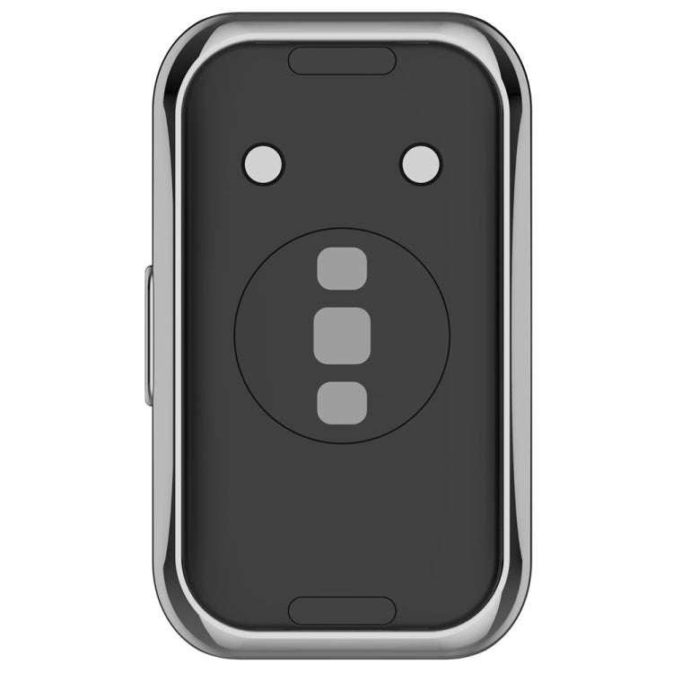 For Huawei Band 10 / 9 / 8 Full Coverage TPU Electroplating Watch Protective Case(Silver)