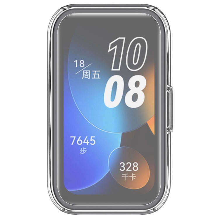 For Huawei Band 10 / 9 / 8 Full Coverage TPU Electroplating Watch Protective Case(Transparent)