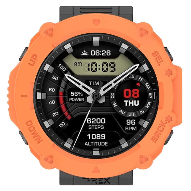 For Amazfit T-Rex Ultra Armor Hollow Watch Protective Case(Orange)