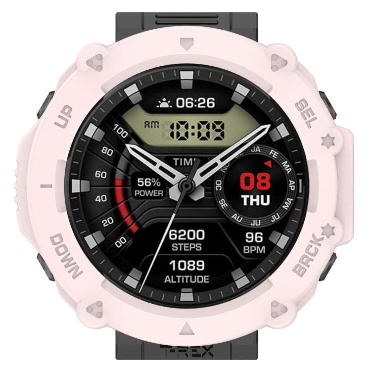 For Amazfit T-Rex Ultra Armor Hollow Watch Protective Case(Light Pink)