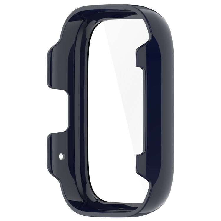 For Redmi Watch 3 Lite PC + Tempered Film Integrated Watch Protective Case(Ink Blue)