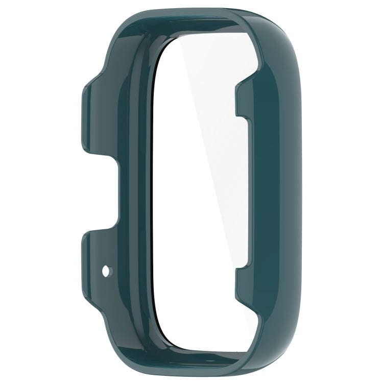For Redmi Watch 3 Lite PC + Tempered Film Integrated Watch Protective Case(Pine Green)