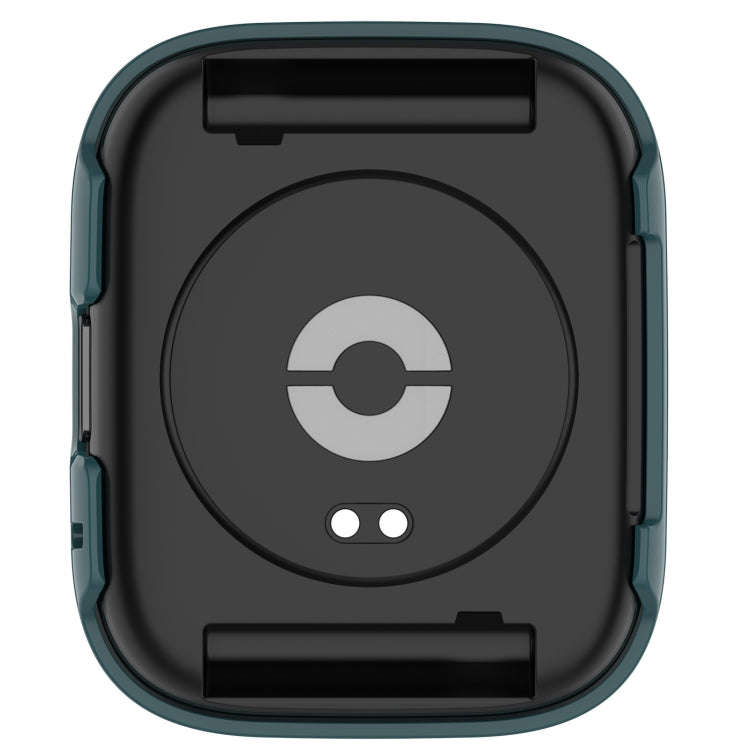 For Redmi Watch 3 Lite PC + Tempered Film Integrated Watch Protective Case(Pine Green)