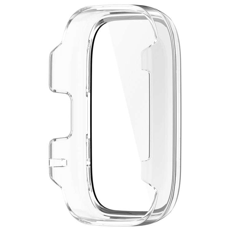 For Redmi Watch 3 Lite PC + Tempered Film Integrated Watch Protective Case(Transparent)