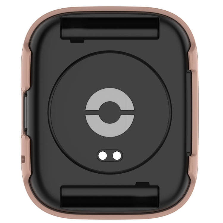 For Redmi Watch 3 Lite PC + Tempered Film Integrated Watch Protective Case(Pink)