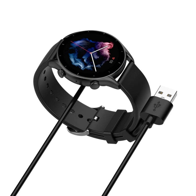 For Amazfit T-Rex Ultra Smart Watch Magnetic Charging Cable, Length: 1m(Black)