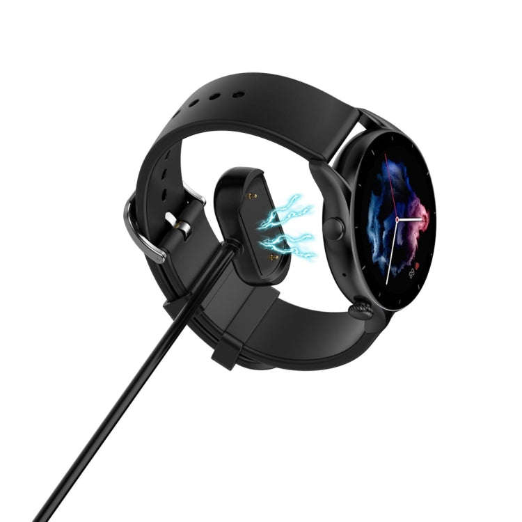 For Amazfit T-Rex Ultra Smart Watch Magnetic Charging Cable, Length: 1m(Black)