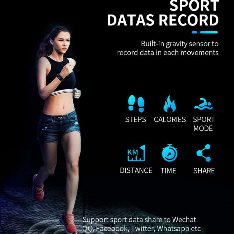 SPOVAN H02 1.14 inch TFT HD Screen Smart Bracelet Supports Blood Oxygen Monitoring/Sleep Monitori...
