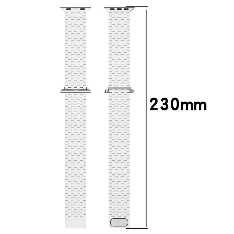 For Apple Watch 2 42mm Magnetic Buckle Stainless Steel Metal Watch Band(Gold)