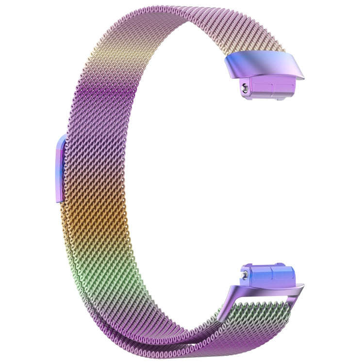 For Fitbit Inspire 3 Milanese Metal Watch Band(Colorful)