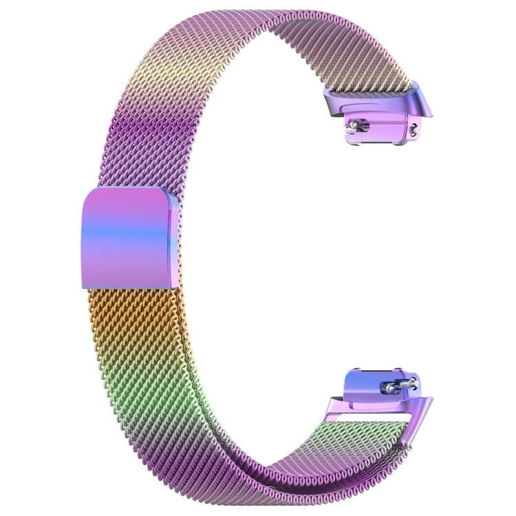 For Fitbit Inspire 3 Milanese Metal Watch Band(Colorful)
