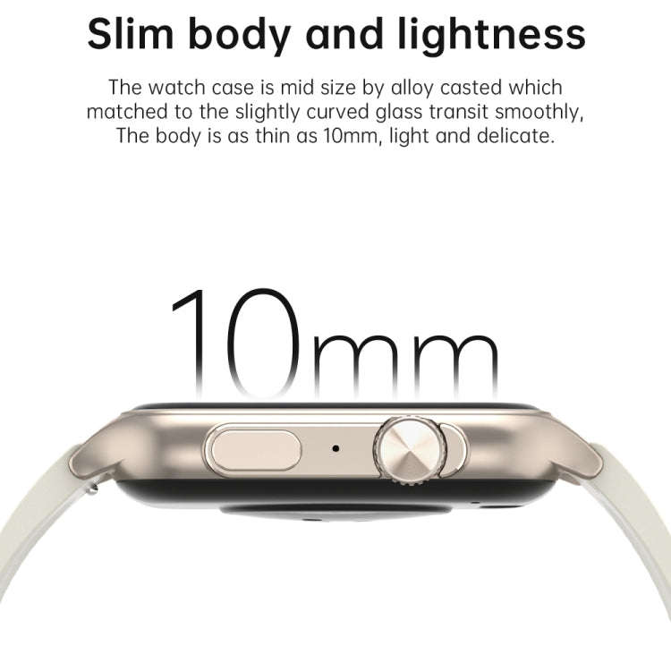 KT64 1.96 inch IPS Screen Smart Watch Supports Bluetooth Calls/Blood Oxygen Monitoring(Gold)