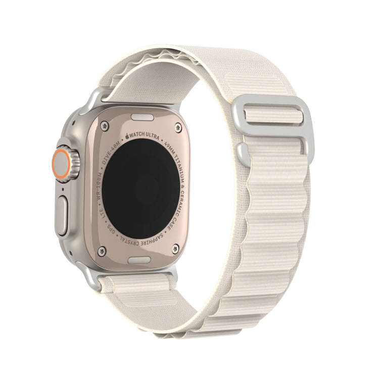 For Apple Watch Series 8 45mm  DUX DUCIS GS Series Nylon Loop Watch Band(Starlight)