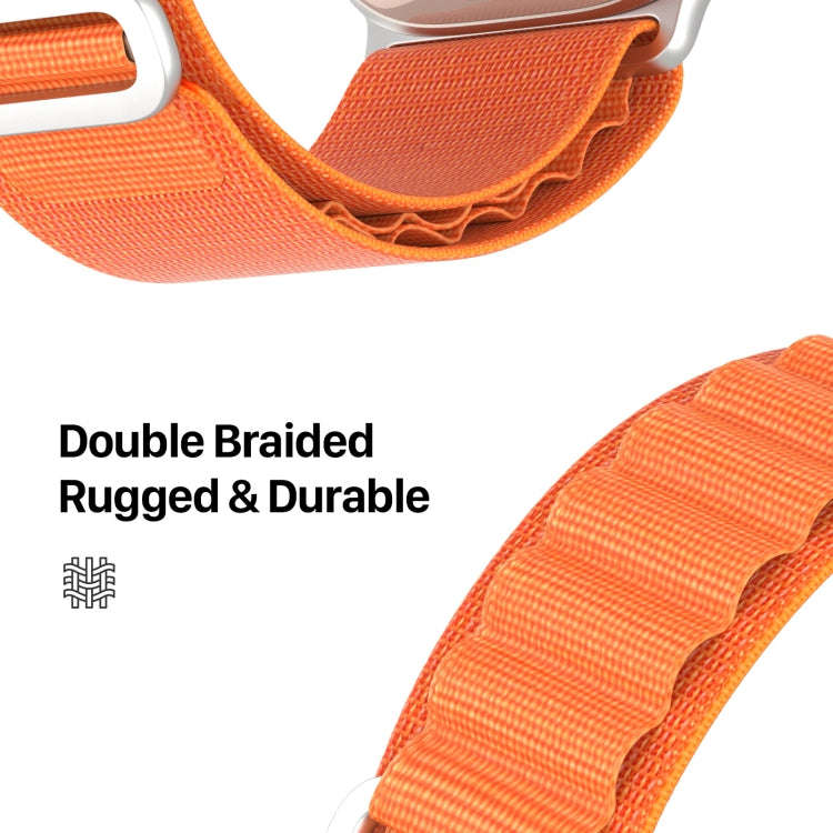 For Apple Watch Series 5 40mm DUX DUCIS GS Series Nylon Loop Watch Band(Orange)