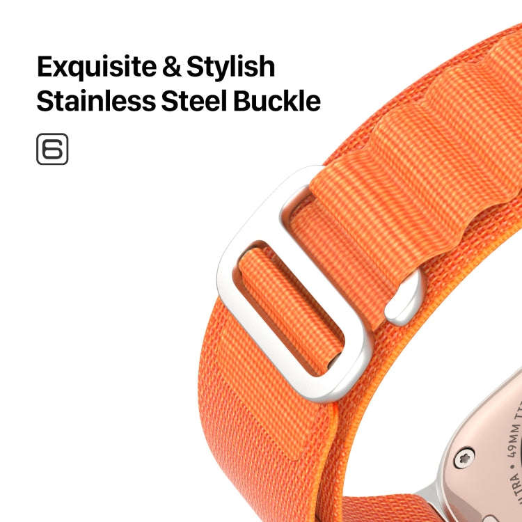 For Apple Watch Series 5 40mm DUX DUCIS GS Series Nylon Loop Watch Band(Orange)