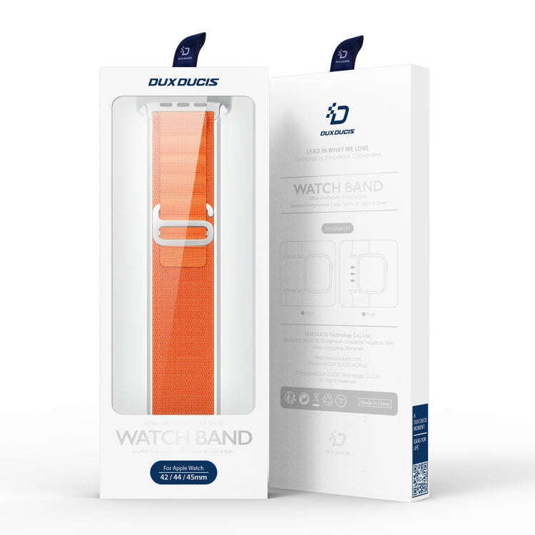 For Apple Watch Series 5 40mm DUX DUCIS GS Series Nylon Loop Watch Band(Orange)