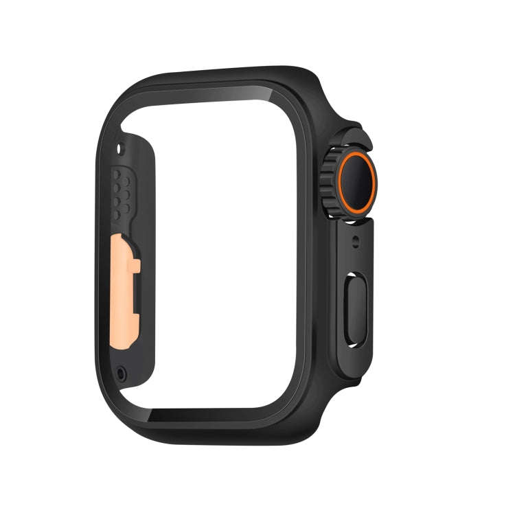 For Apple Watch Series 6 / 5 / 4 / SE 40mm Tempered Film Hybrid PC Integrated Watch Case(Black Or...