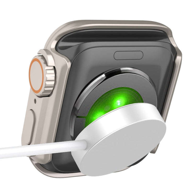 For Apple Watch Series 6 / 5 / 4 / SE 44mm Tempered Film Hybrid PC Integrated Watch Case(Titanium...