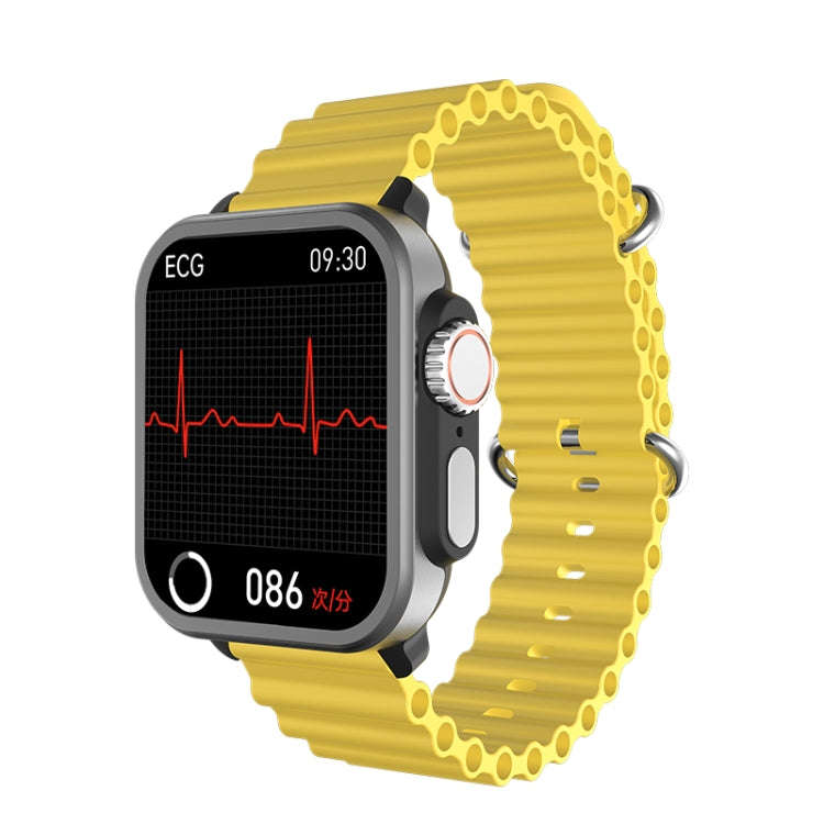 SPOVAN H6 1.83 inch TFT Screen Smart Watch Supports Bluetooth Call/Blood Oxygen Monitoring(Yellow)