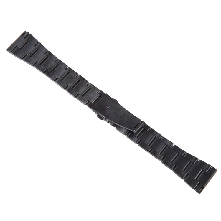 For Huawei Watch 4 22mm Three-bead Stainless Steel Watch Band(Black)