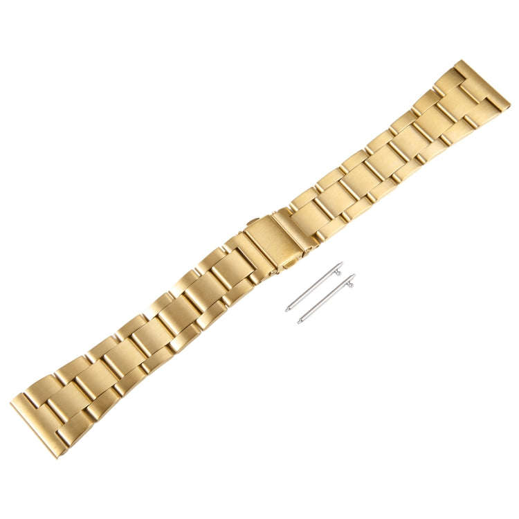For Huawei Watch 4 22mm Three-bead Stainless Steel Watch Band(Gold)
