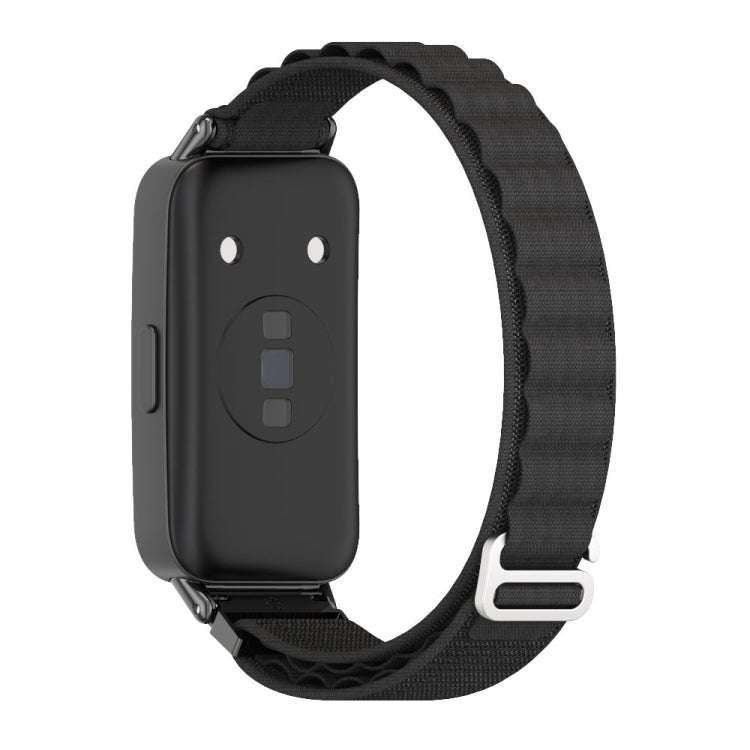 For Huawei Band 8 / 9 / 10 Mijobs Nylon Breathable Watch Band(Black)