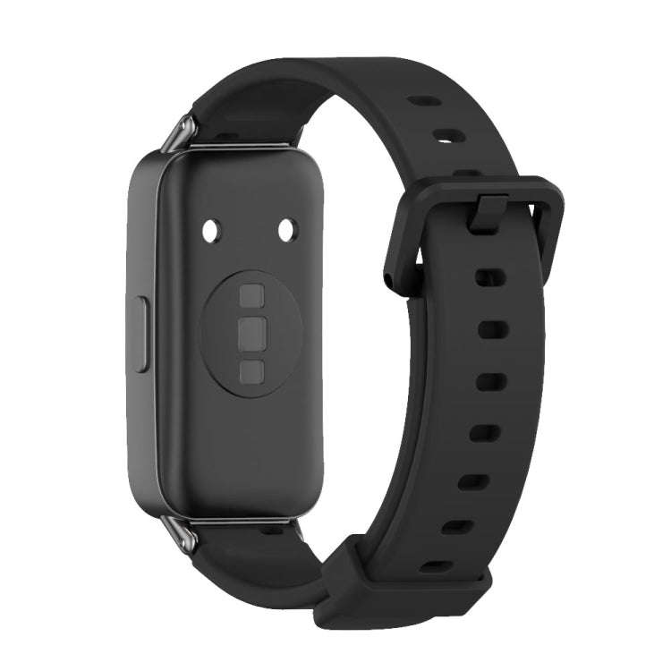 For Huawei Band 8 / 9 / 10 Mijobs Silicone Breathable Watch Band(Black)
