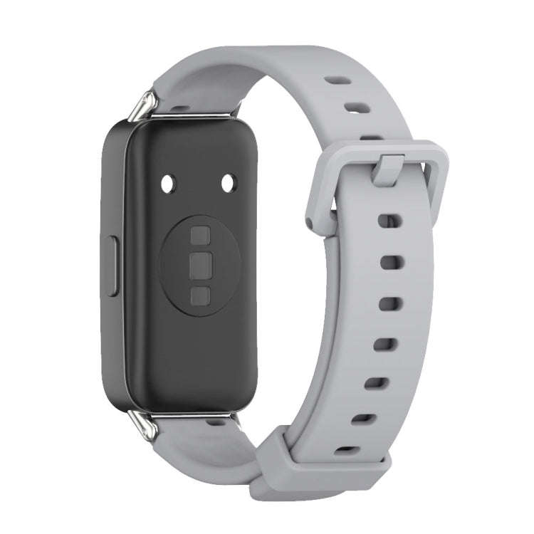 For Huawei Band 8 / 9 / 10 Mijobs Silicone Breathable Watch Band(Grey)