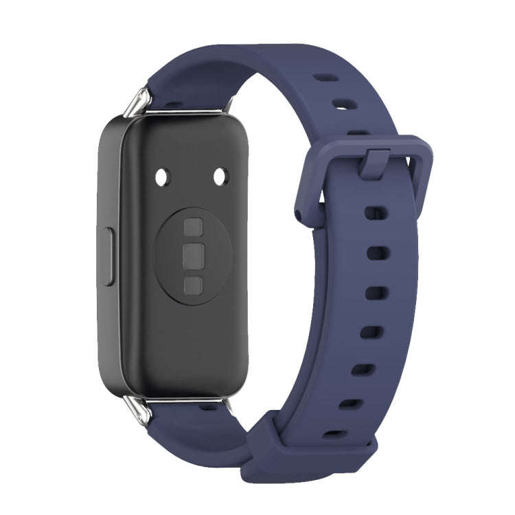 For Huawei Band 8 / 9 / 10 Mijobs Silicone Breathable Watch Band(Midnight Blue)