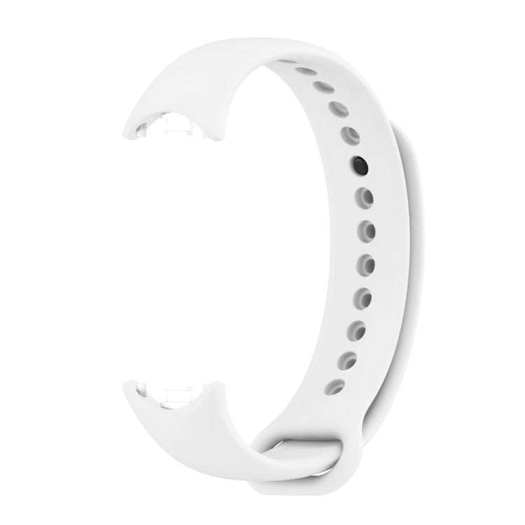 For Xiaomi Mi Band 8 / 9 Mijobs Solid Color Silicone Watch Band(White)