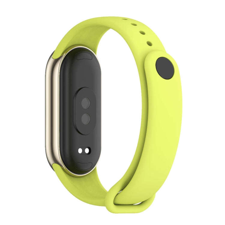 For Xiaomi Mi Band 8 / 9 Mijobs Solid Color Silicone Watch Band(Grass Green)