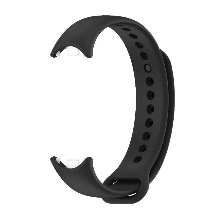 For Xiaomi Mi Band 8 / 9 Mijobs Solid Color Silicone Watch Band(Black)