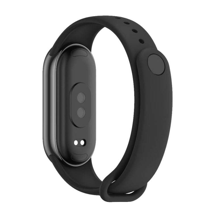 For Xiaomi Mi Band 8 / 9 Mijobs Solid Color Silicone Watch Band(Black)