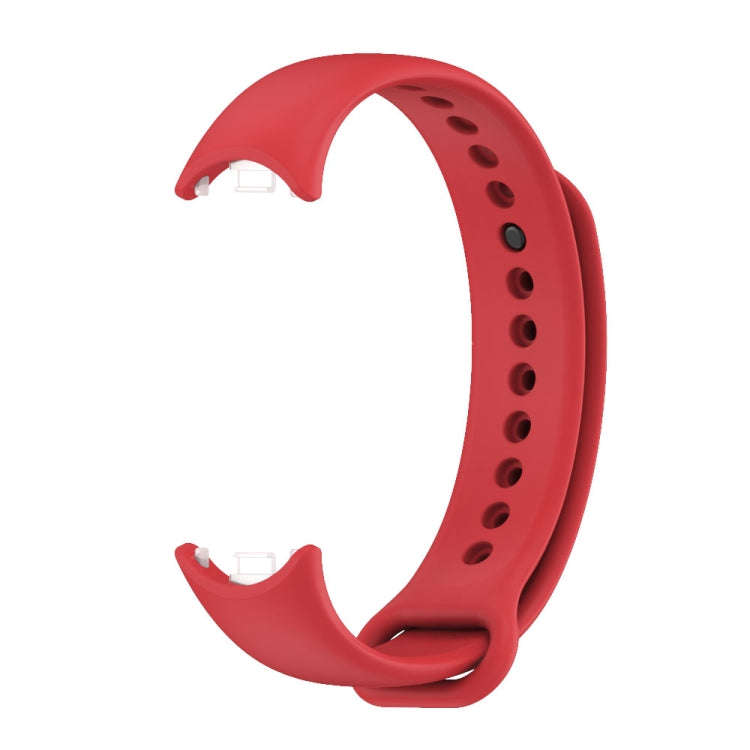 For Xiaomi Mi Band 8 / 9 Mijobs Solid Color Silicone Watch Band(Red)