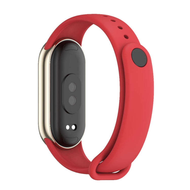For Xiaomi Mi Band 8 / 9 Mijobs Solid Color Silicone Watch Band(Red)