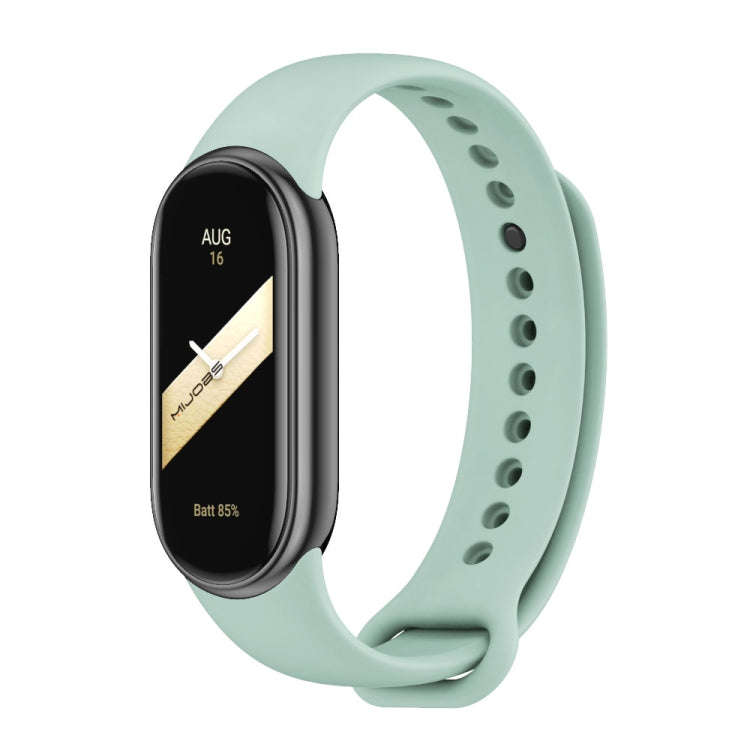 For Xiaomi Mi Band 8 / 9 Mijobs Solid Color Silicone Watch Band(Aqua)