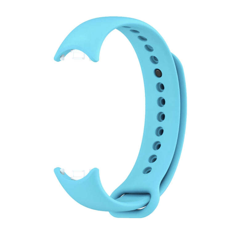 For Xiaomi Mi Band 8 / 9 Mijobs Solid Color Silicone Watch Band(Sky Blue)